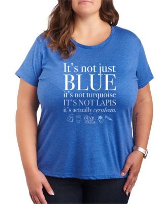 Hybrid Apparel Plus Size The Devil Wears Prada Not Just Blue