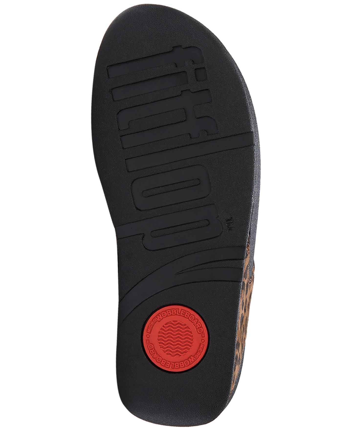 Женские сандалии FitFlop Lulu Suede Wedge-Platform Round Toe, цвет: Леопардовый с принтом — фото 4