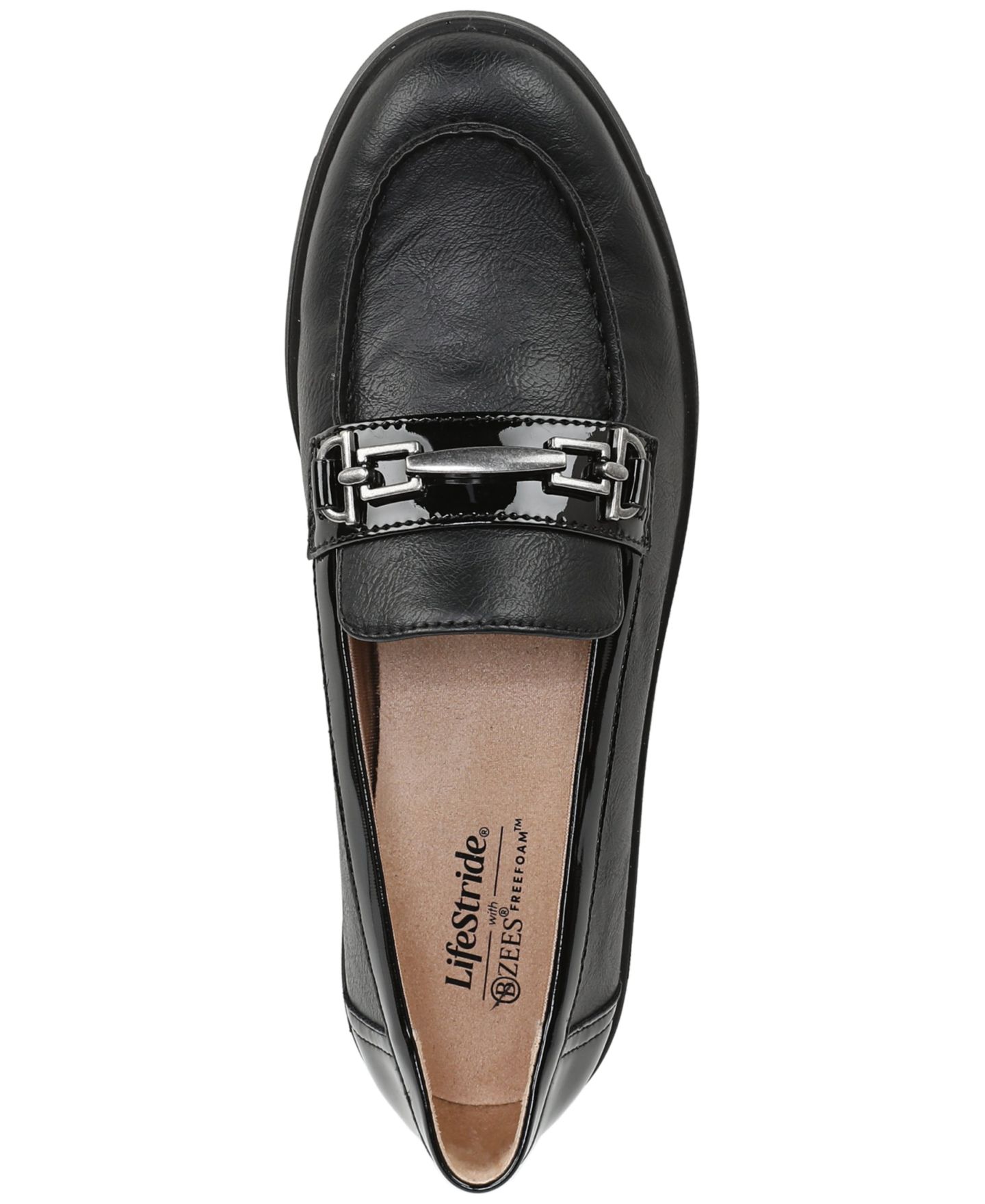 Женские туфли LifeStride Vineyard Bit Slip-On, цвет: Чёрная искусственная кожа — фото 4