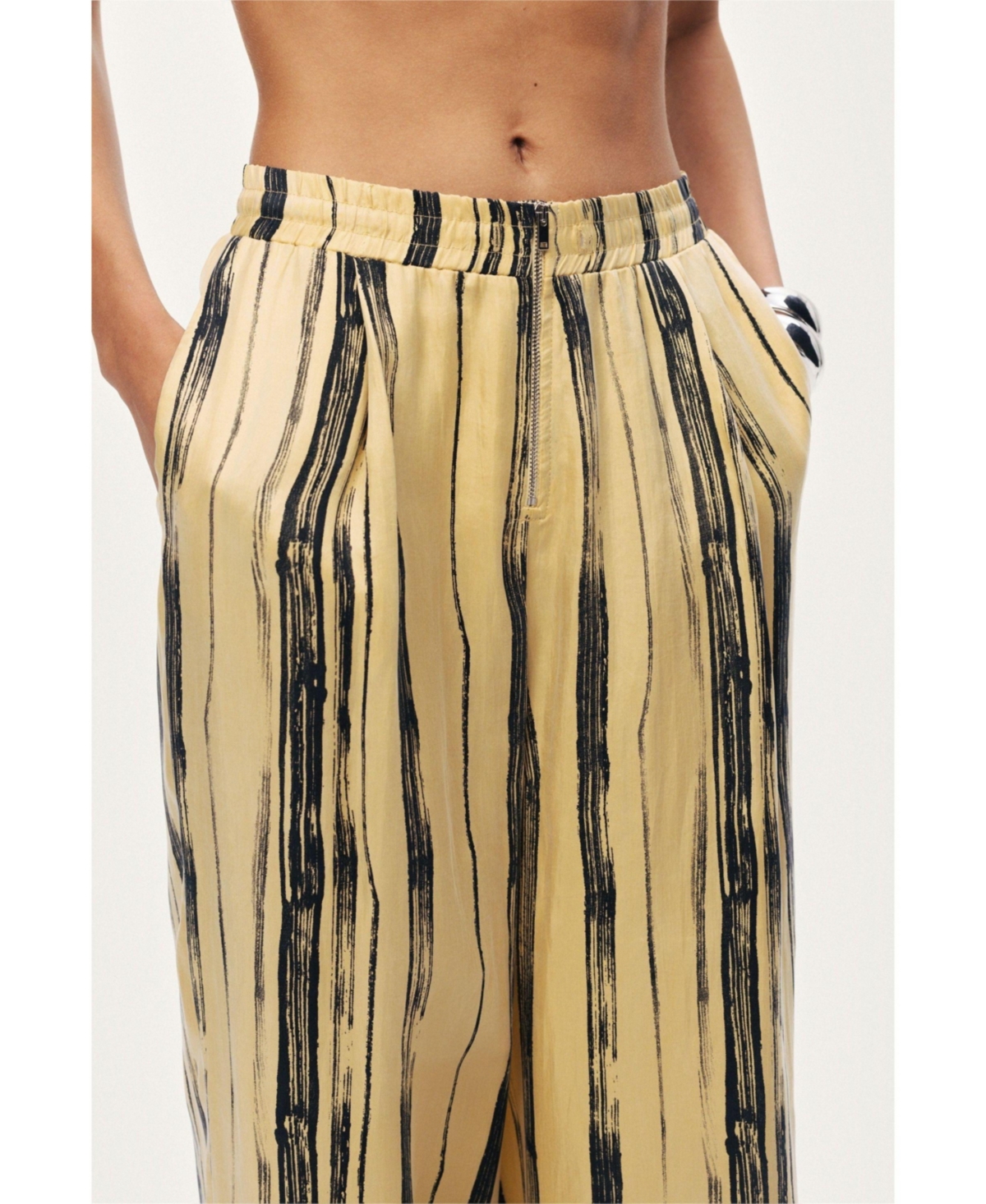 Nocturne Women's Striped Wide-Leg Pants