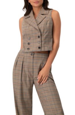 Women's Short Double-Breasted Vest