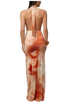 strapless open back dress Deia Sequin Mini Dress