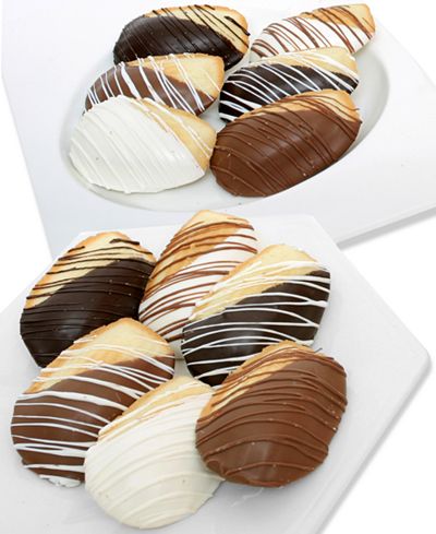 Golden Edibles® 12-Pc. Belgian Chocolate Dipped Madeleine Cookie Assortment
