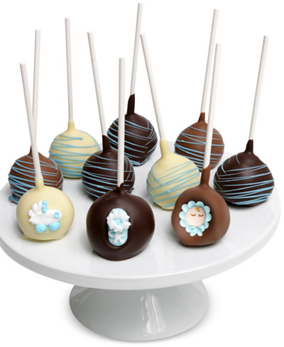 Chocolate Covered Company® 10-Pc. Baby Boy Belgian Chocolate Dipped Cake Pops