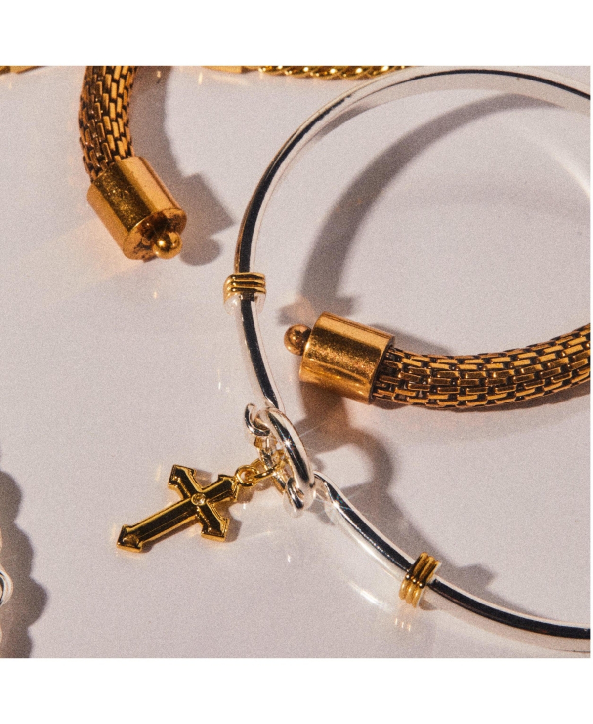 Alex and Ani Cross Clip Bangle