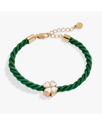 Four Leaf Clover Cord Bracelet