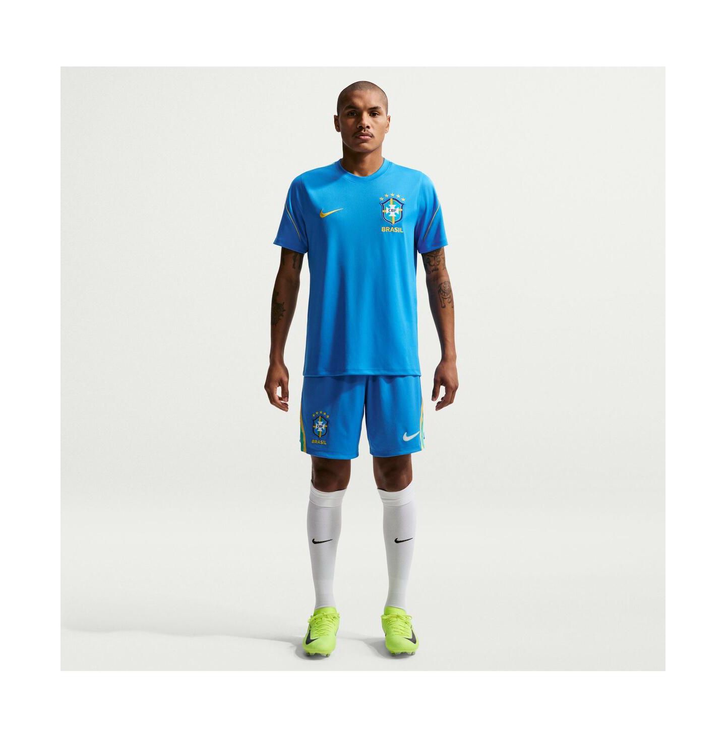 Мужские шорты Nike Blue Brazil National Team 2026 Home Stadium Replica — фото 3