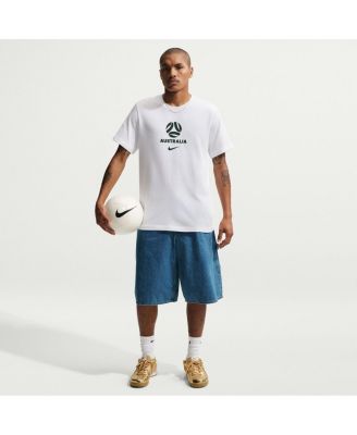 Men's White Australia National Team Crest T-Shirt