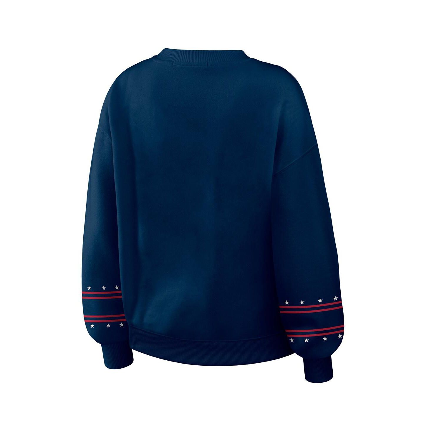 Женский флисовый свитшот Wear by Erin Andrews New York Yankees Americana, тёмно-синий — фото 4