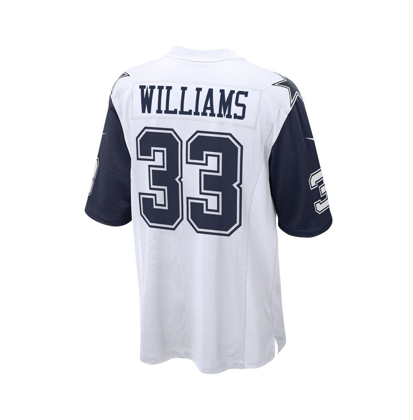 Мужской топ Nike Javonte Williams White Dallas Cowboys Alternate Game Jersey — фото 3