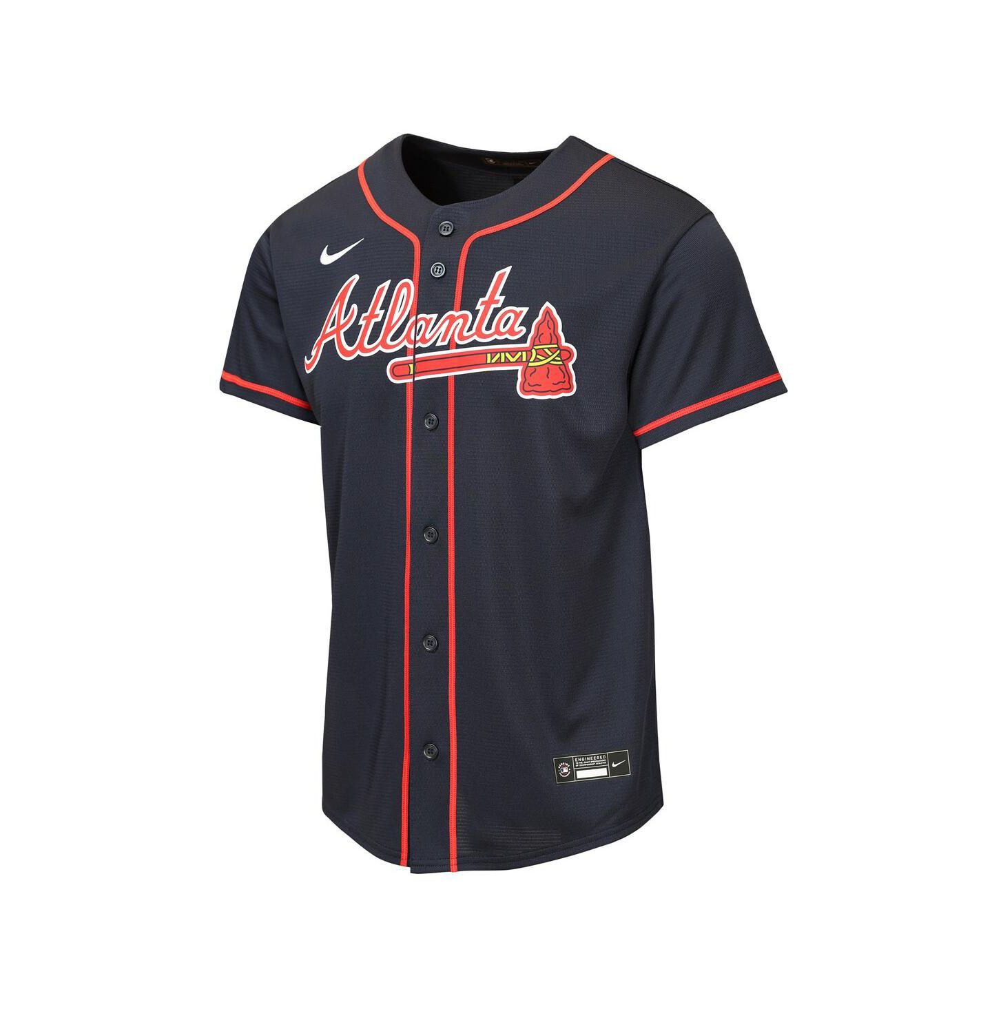 Детское джерси Nike Atlanta Braves Alternate Replica, Navy — фото 3