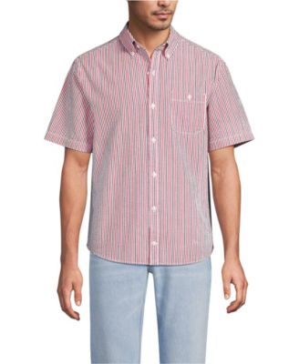 Men's Short Sleeve Seersucker Shirt