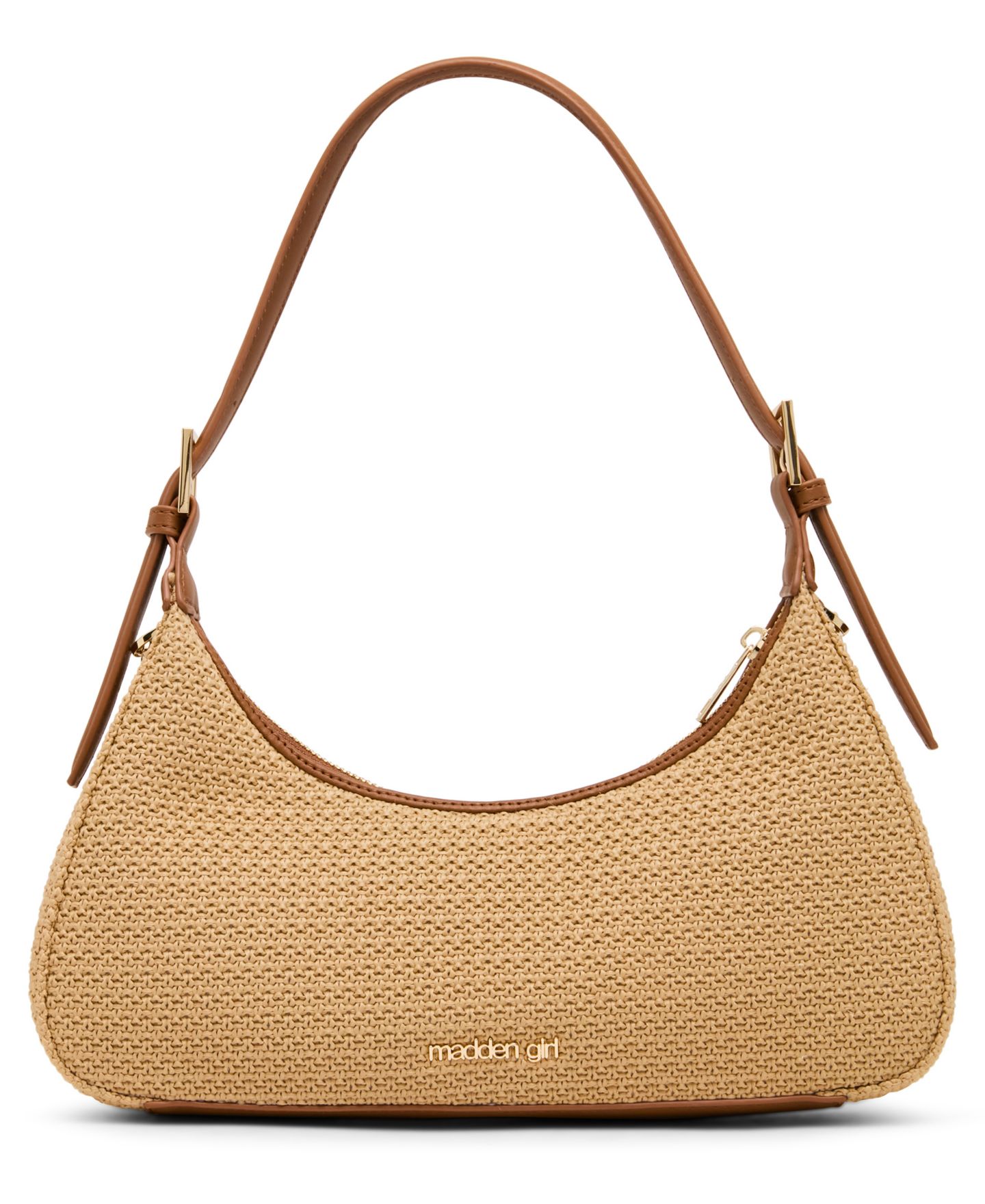 Женская сумка Madden Girl Nicoles Straw Medium Shoulder Handbag, цвет: Натуральный — фото 2