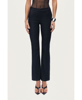 Women's High-Rise Tailored Straight-Leg Pants