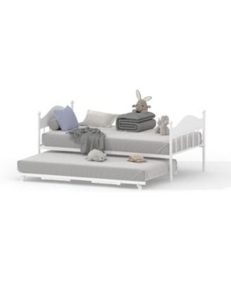 Metal Daybed with Optional Trundle and Stylish Headboard