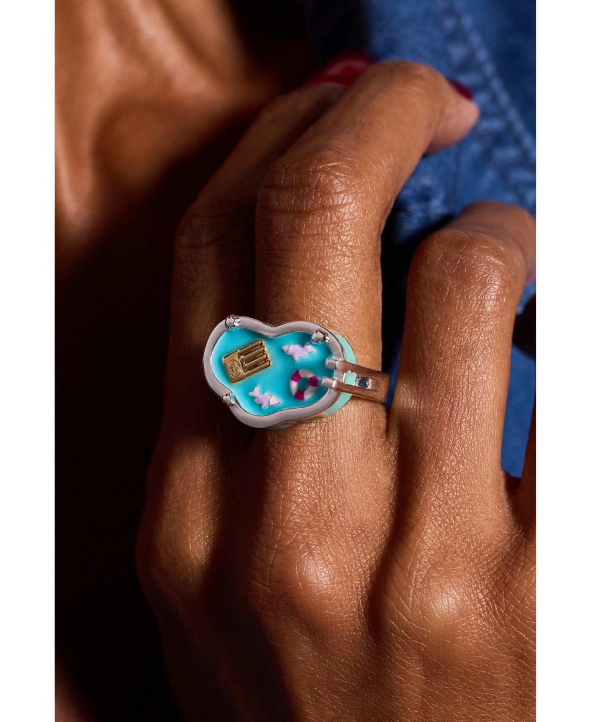 Alex and Ani Polly Pocket Limited Edition Pool Party Ring