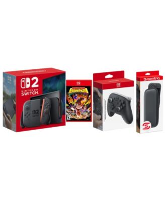 Switch 2 Console with Donkey Kong Bananza, Pro Controller and Protective Case Bundle