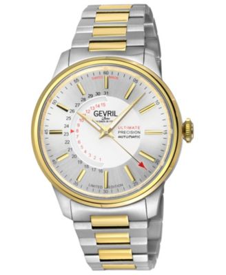 Men's Guggenheim Swiss Automatic Two tone IPYG/SS Bracelet Watch