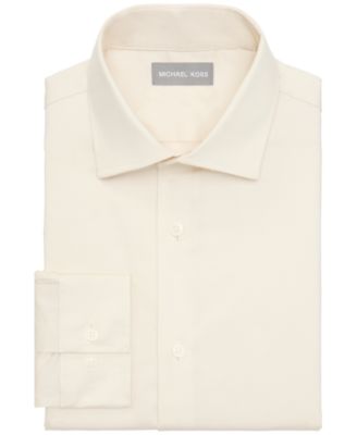 macys michael kors dress shirts Michael Kors Men's Regular Fit Comfort Stretch Dress Shirt - Light Orange
