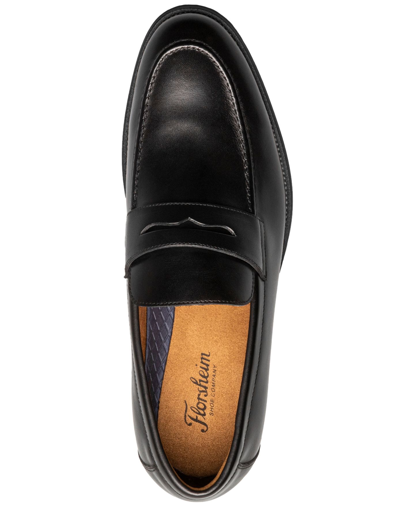Мужские лоферы Florsheim Ruvo Moc-Toe Penny Loafers, цвет: Чёрный — фото 4