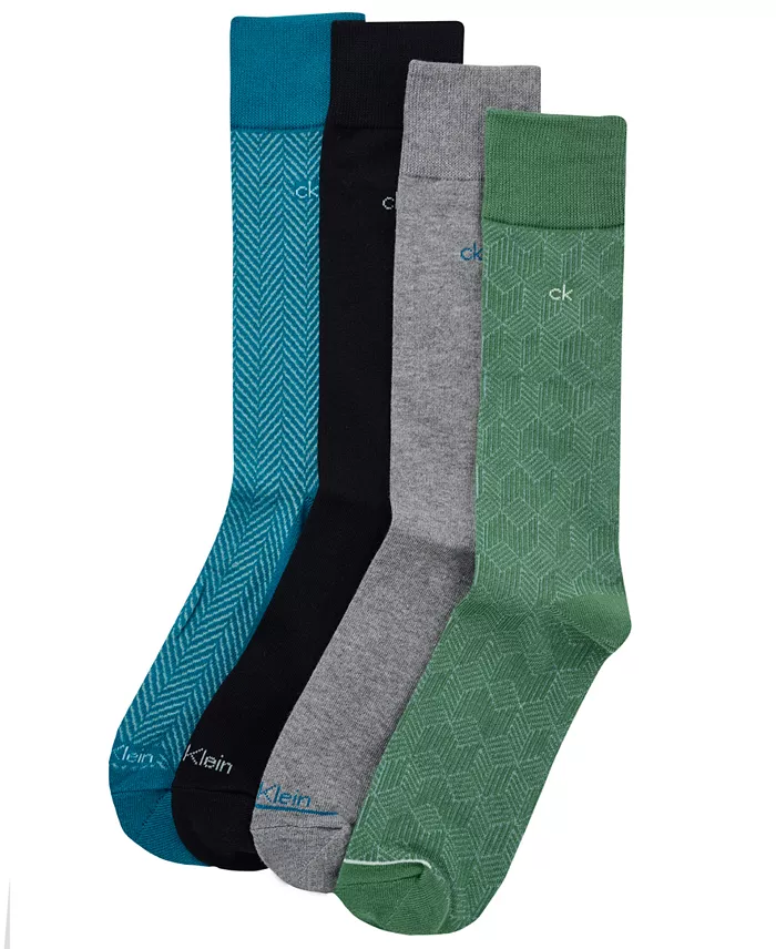 Men's 4-Pack Flat Knit Crew Sock - thumbnail 5