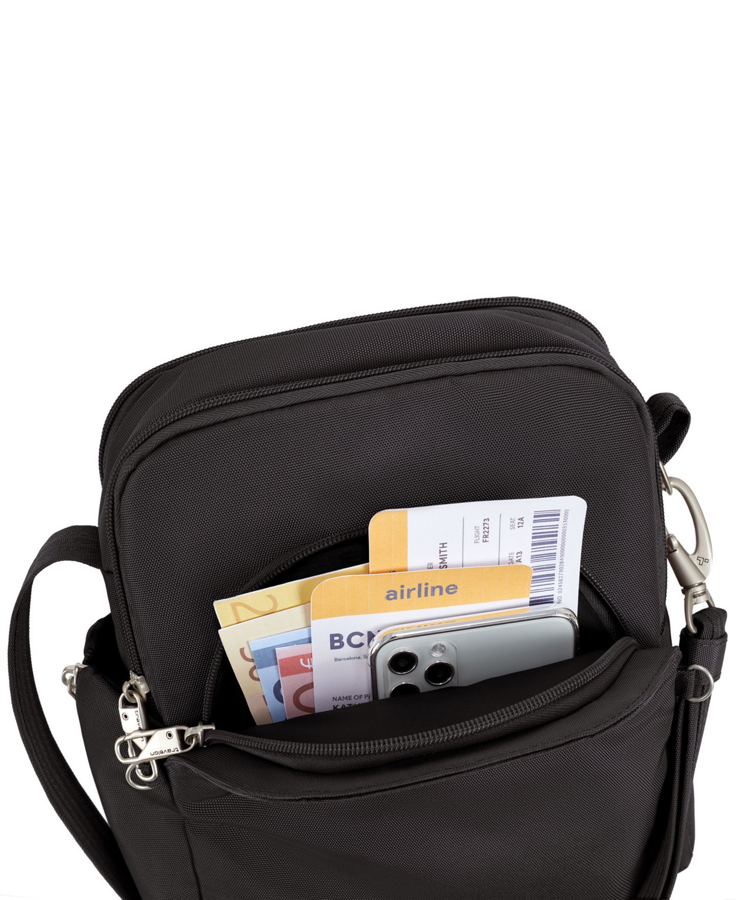 Сумка Travelon Anti-Theft Classic Travel, цвет: Чёрный — фото 8