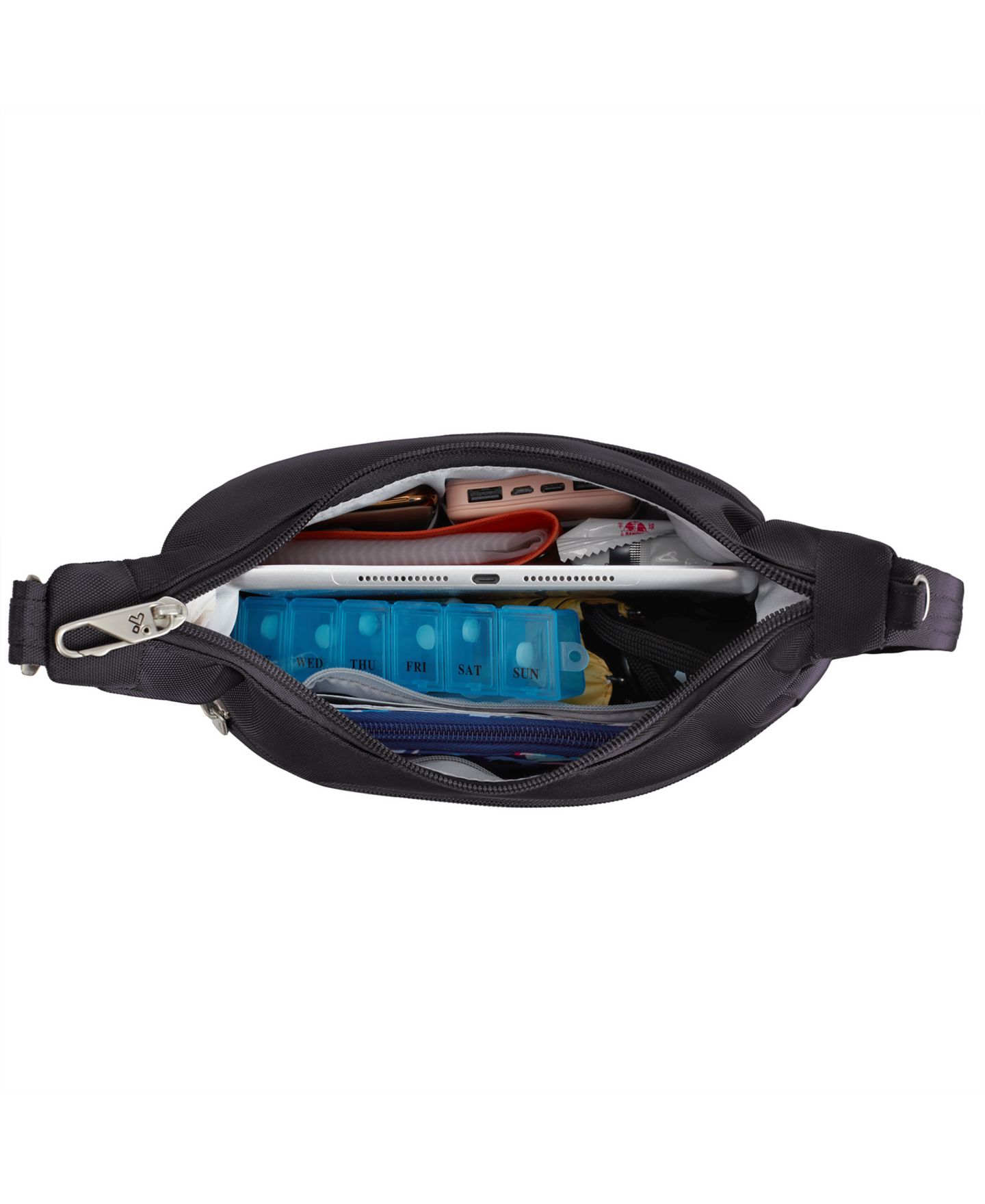 Сумка Travelon Anti-Theft Classic Messenger, цвет: Чёрный — фото 3