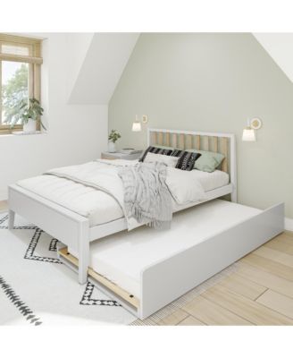 Scandinavian Full-Size Bed with Twin-Size Trundle