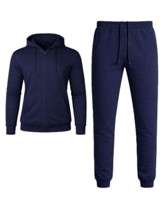 Men's French Terry Zip-Up Hoodie and Joggers, 2-Piece Set