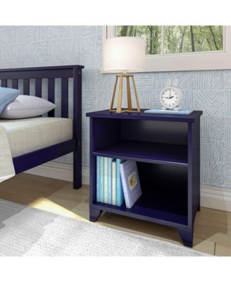 Max and Lily Classic Wood Nightstand with Shelves, Kids Bedside Table/End Table, Small Nightstand for Bedroom