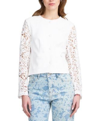 Women's Lace Satin Jacket