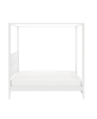 Max And Lilly Haven Canopy Bed with Square Post and Wood Headboard (Full), Blonde