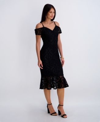 Women's Black Fit & Flare Dresses | Macy's