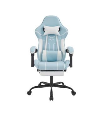  Massage Gaming Chair with Footrest,Ergonomic Office Chair