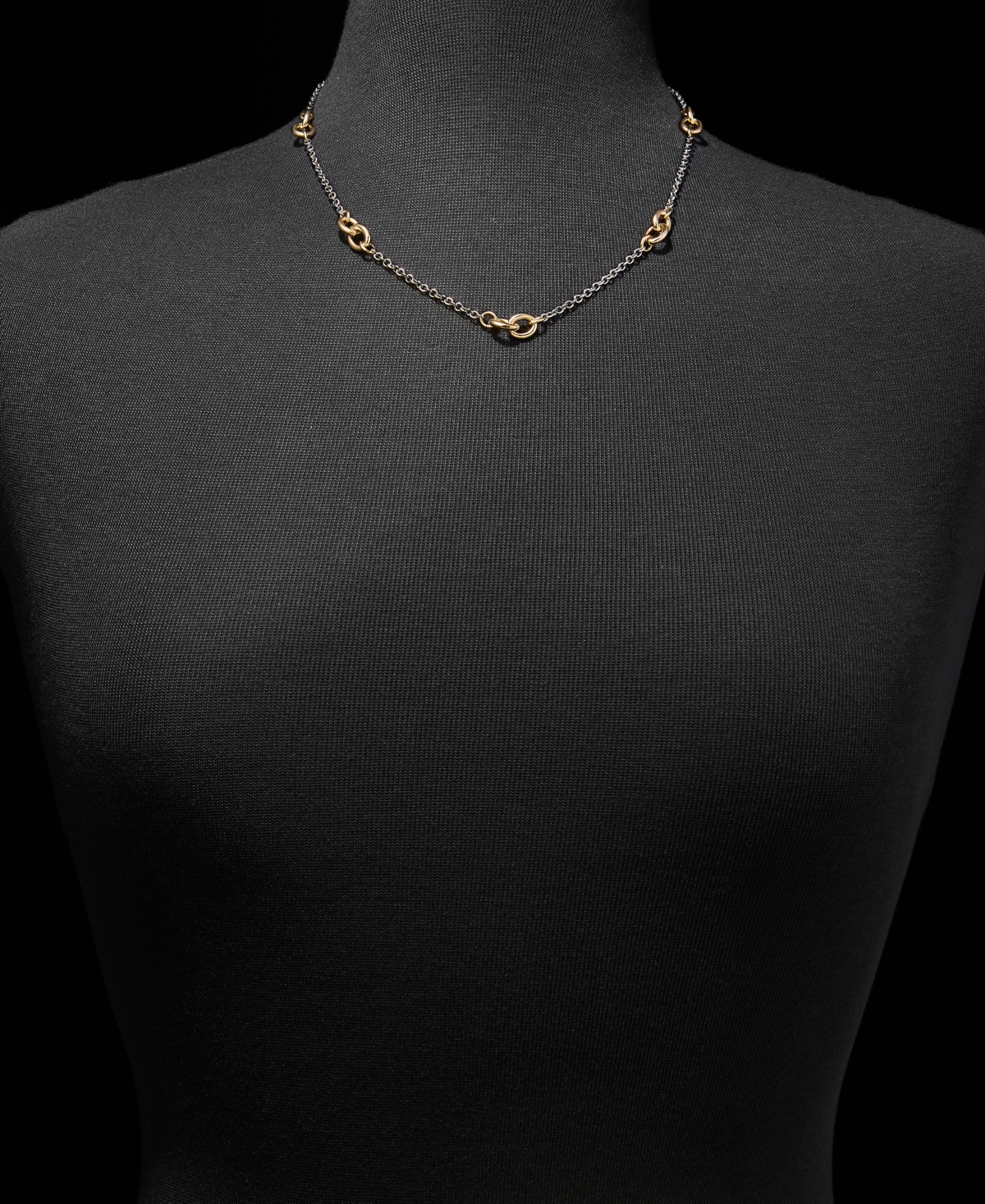 Dkny Stationed Link Collar Necklace, 16" + 3" extender