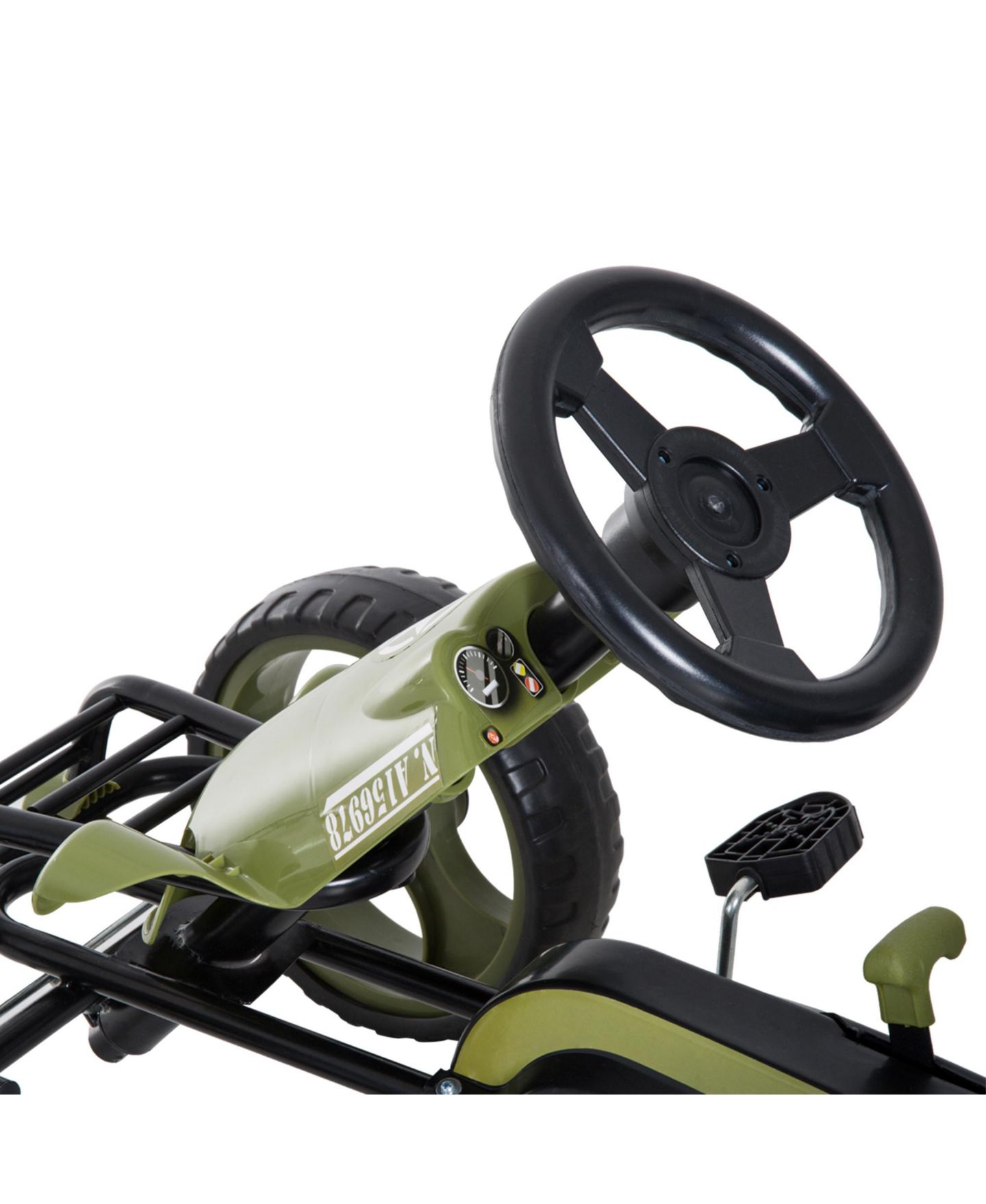 Детская игрушка Aosom Adjustable-Seat Go-Kart, 77 lbs. Capacity, Ages 3-6 — фото 8