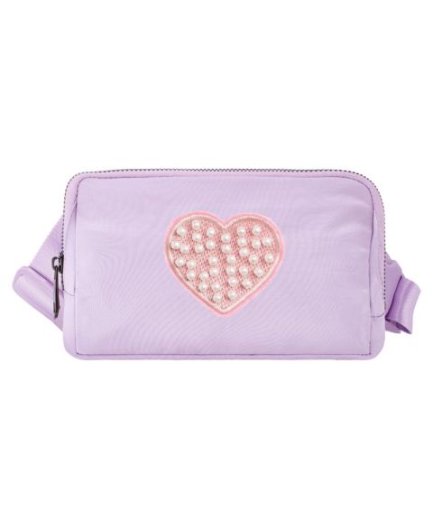 Детская сумка Sweet Wink Pearl Heart Patch Belt, цвет: Лавандовый