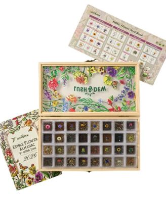Edible Flower Seed Bank and Almanac Gift Set