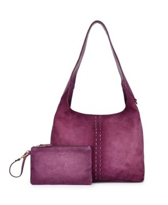 Hydrangea Medium Vintage Ombre Hobo Handbag