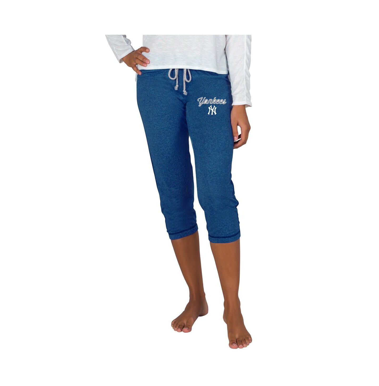 Женские брюки Concepts Sport Navy New York Yankees Quest Knit Capri — фото 1