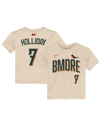 Toddler Jackson Holliday Cream Baltimore Orioles 2026 City Connect Name & Number T-Shirt
