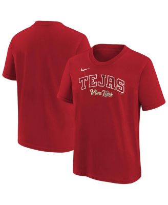 Big Boys and Girls Red Texas Rangers 2026 City Connect Wordmark T-Shirt
