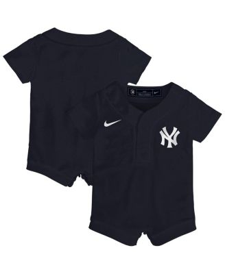 Baby Boys and Girls Navy New York Yankees Alternate Replica Romper Jersey