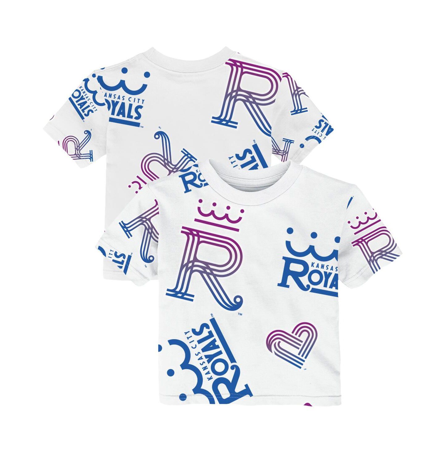 Футболка Outerstuff White Kansas City Royals 2026 City Connect Game Day для малышей — фото 1
