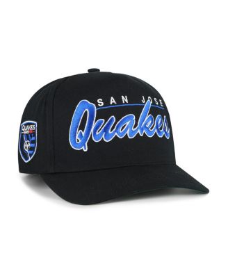 Men's Black San Jose Earthquakes Brush Mark Hitch Adjustable Hat