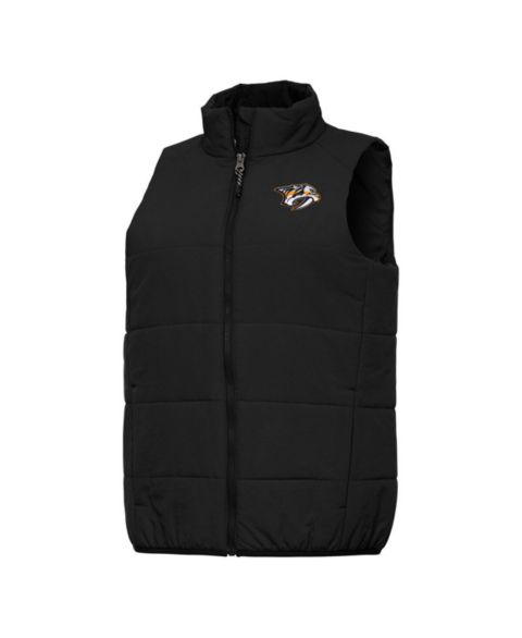 Женские жилеты Antigua Women's Black Nashville Predators Experience Full-Zip Vest