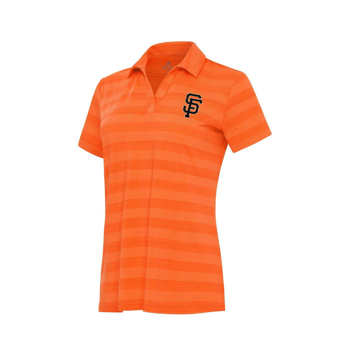 Женское поло Antigua Orange San Francisco Giants Patch Tunnel Polo — фото 1