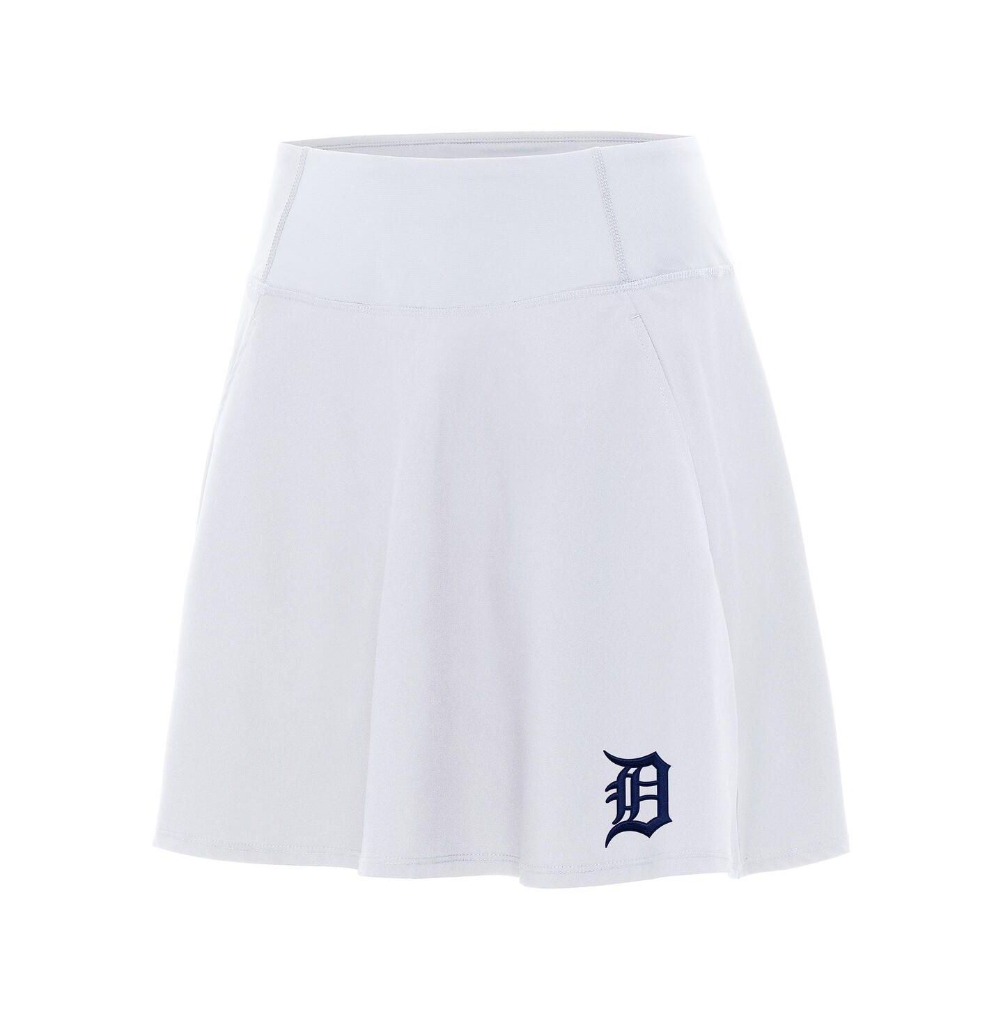 Женская юбка-шорты Antigua White Detroit Tigers Chip Skort — фото 1