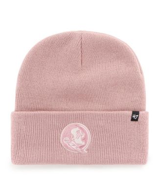 '47 Brand Women's Pink Florida State Seminoles Haymaker Cuffed Knit Hat ...