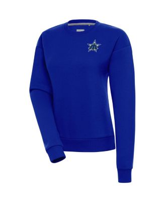 Women's Royal Seattle Mariners Cooperstown Victory Crewneck Pullover Sweatshirt